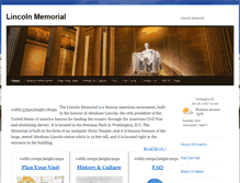 Tablet Screenshot of lincoln-memorial.org